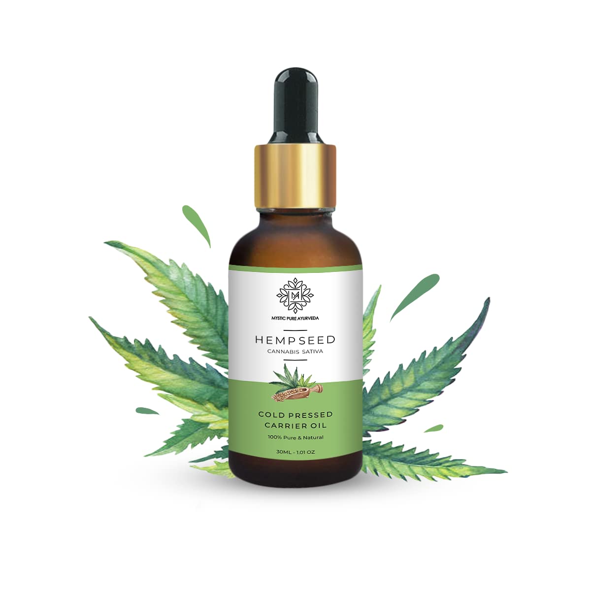 Full Spectrum CBD Oil β bottle on white background